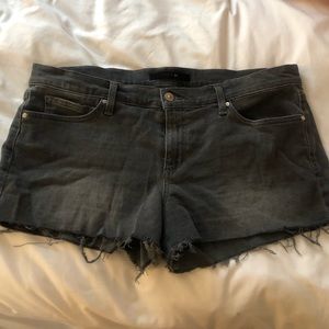 Joe’s jeans gray / black cutoff shorts